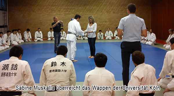 Das Judoteam der Keio-Universität beim Unisport